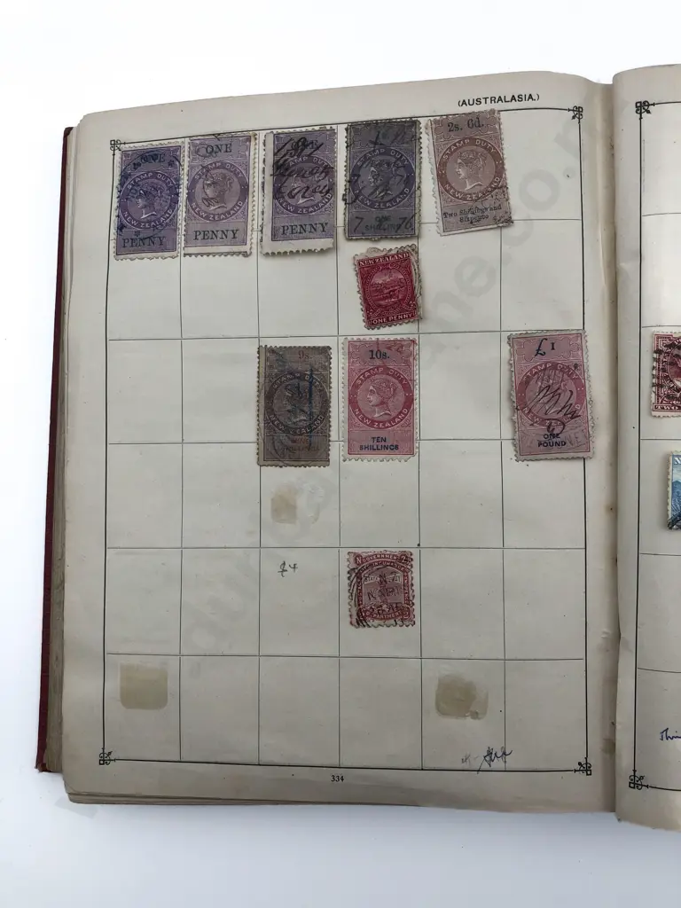 Antique World Stamp Album Image 1++