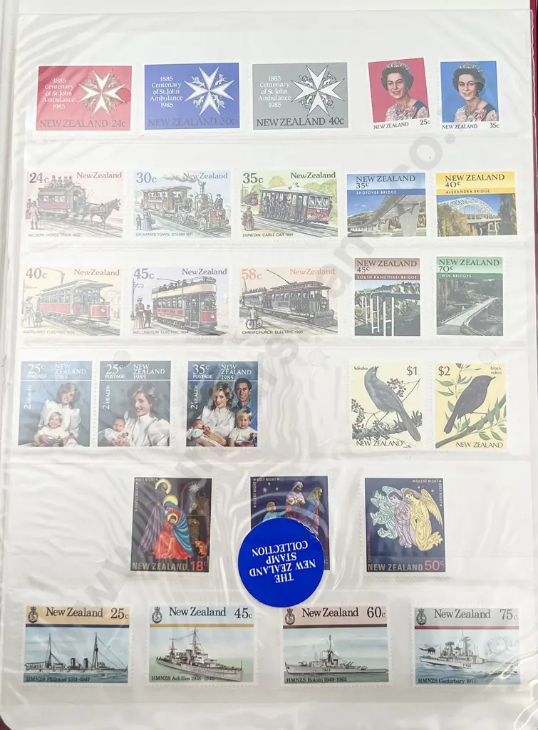 Two NZ Stamp Collection Albums Image 1++