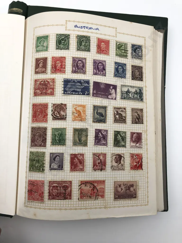 Two Vintage World Stamp Albums Image 1++