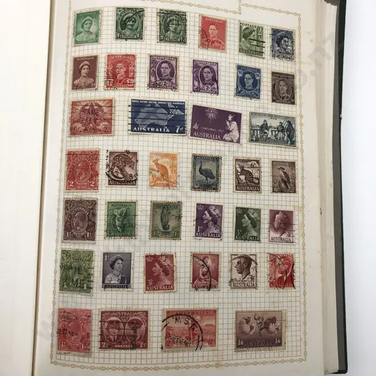 Two Vintage World Stamp Albums