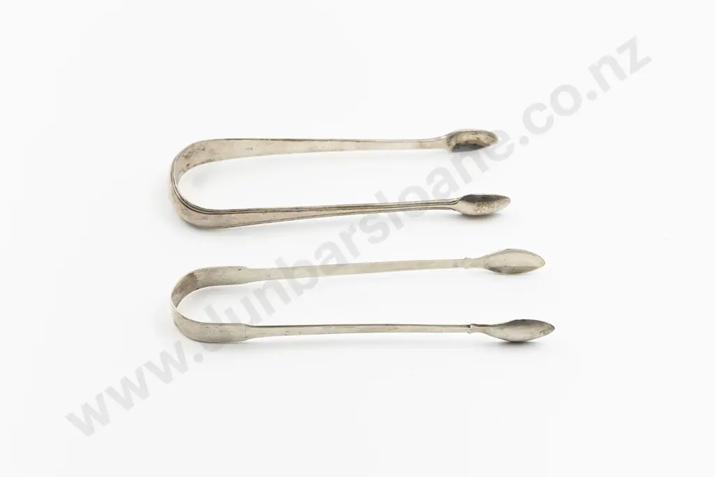 Two Pairs Of Geo III S/S Sugar Tongs Image 1++