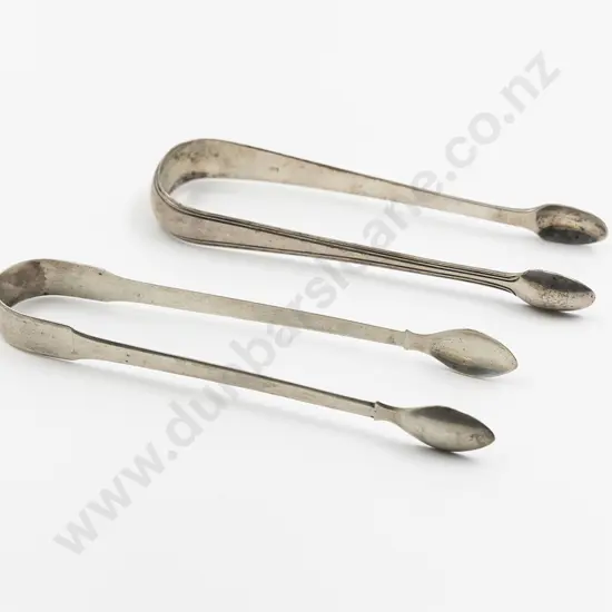 Two Pairs Of Geo III S/S Sugar Tongs