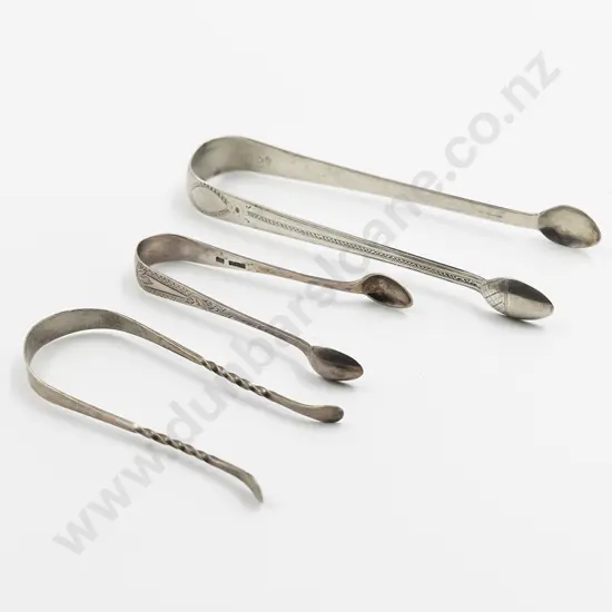 Pair Geo III S/S Sugar Tongs