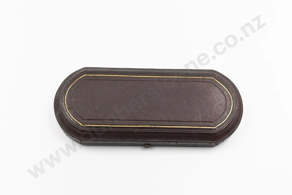 Cased Victorian S/S 3pce Christening Set Image 1++