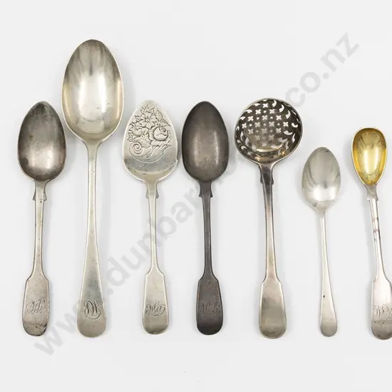 Seven Various Antique S/S Spoons