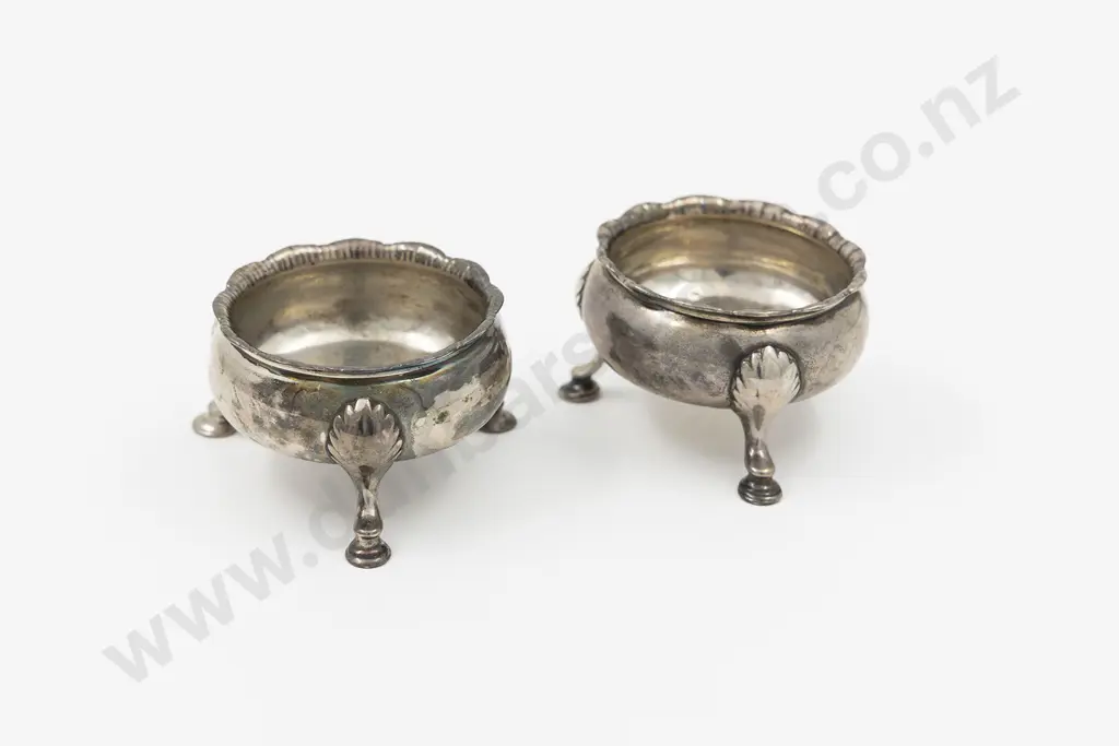 Pair Of Geo III S/S Circular Salts Image 1++