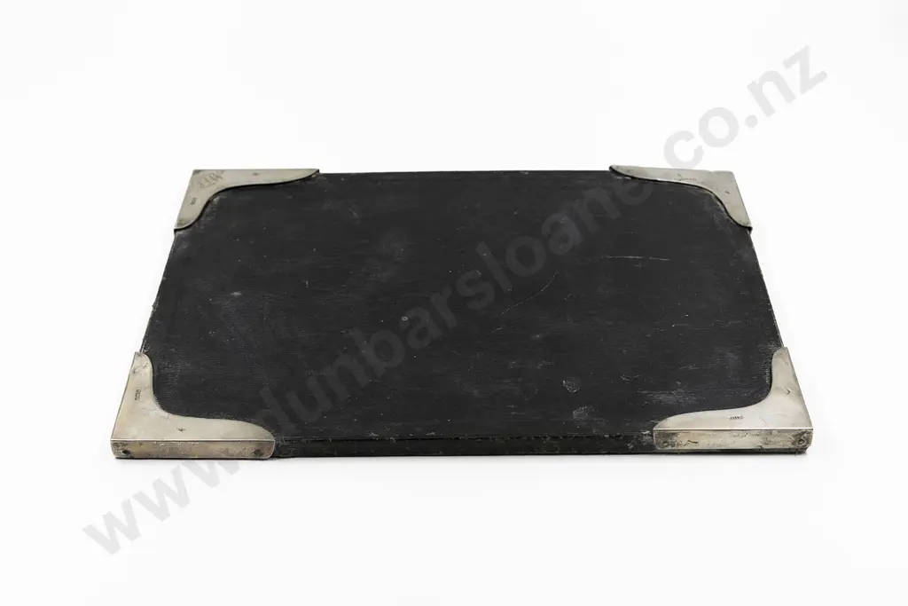 Late Vict S/S & Morocco Leather Desk Blotter Image 1++