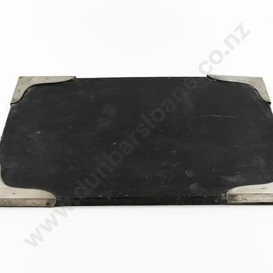 Late Vict S/S & Morocco Leather Desk Blotter