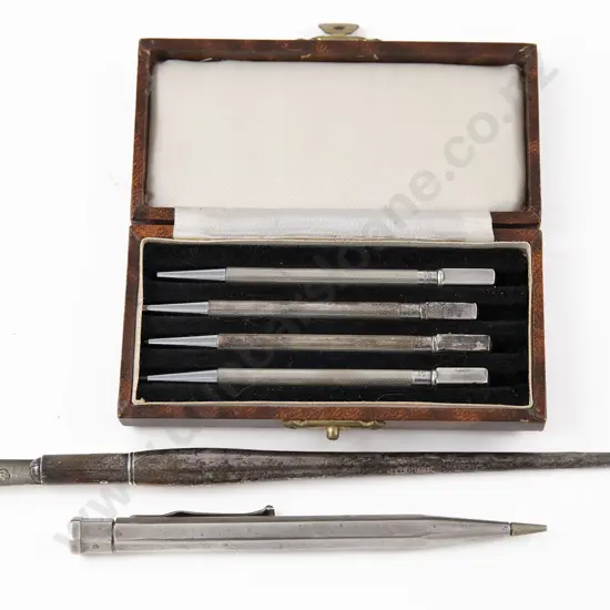 Cased Set Of Four S/S Bridge Pencils