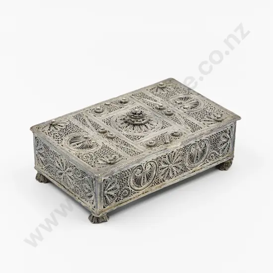 Eastern Silver Filigree Box