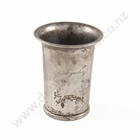 Dutch Silver Christening Beaker