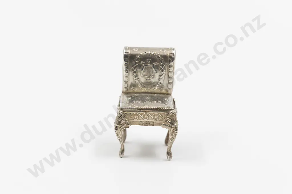 .925 Silver Miniature Chair Image 1++