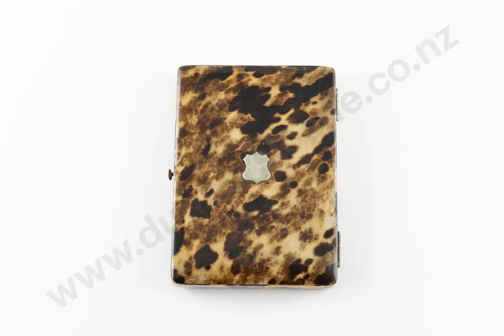 Victorian Tortoise Shell Calling Card Case Image 1++