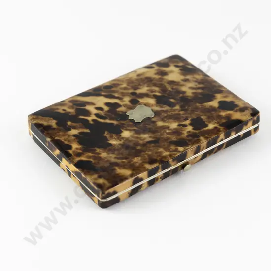 Victorian Tortoise Shell Calling Card Case
