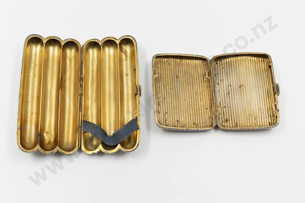 Edward VII S/S Three Section Cigar Case Image 1++