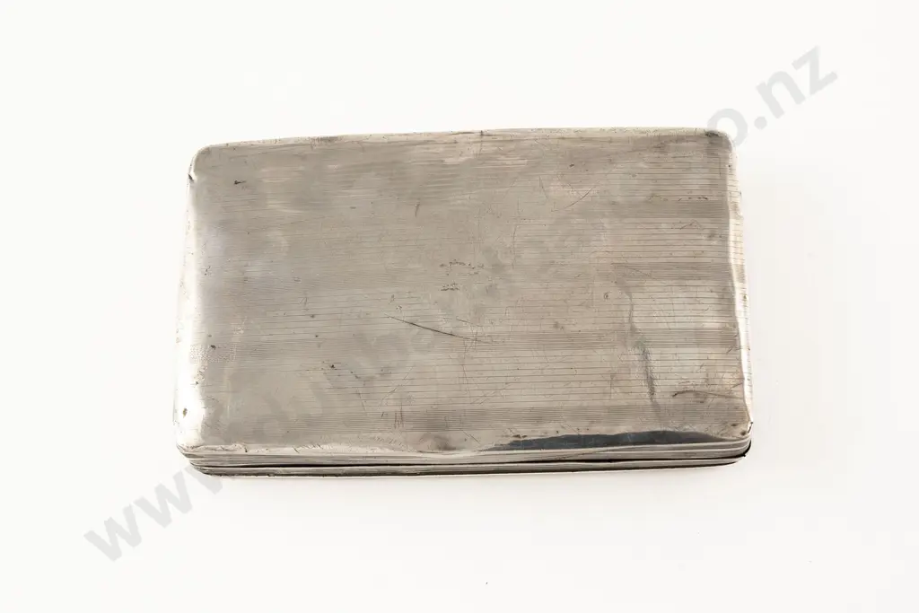 Late C19th Dutch Silver Cigarette Box Image 1++