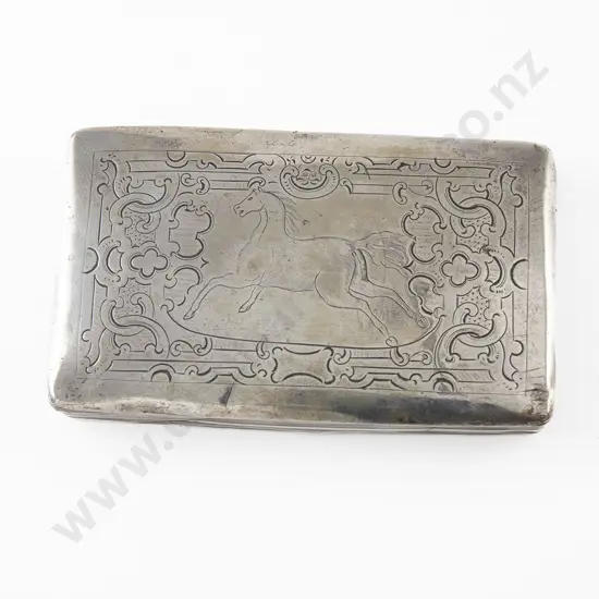 Late C19th Dutch Silver Cigarette Box