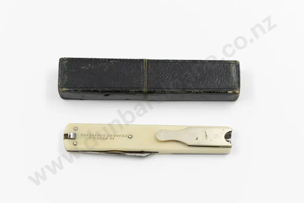 Victorian Ivory and Steel Quill Cutter Image 1++