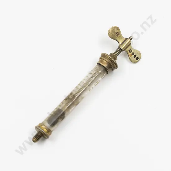 Victorian Silver Gilt Mounted Syringe