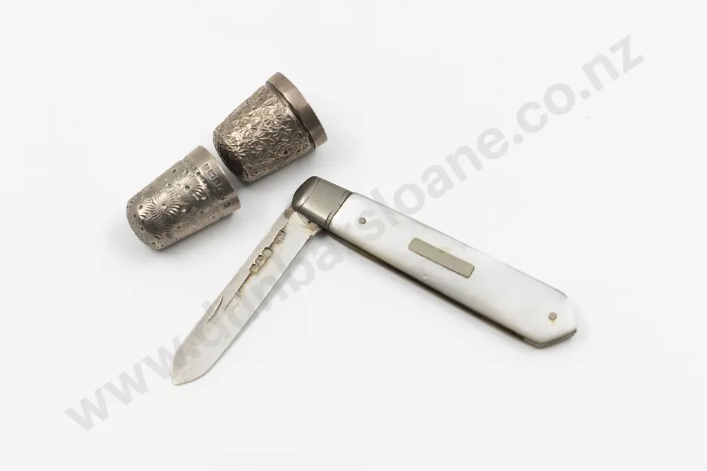 S/S MOP Handled Pocket Knife Image 1++