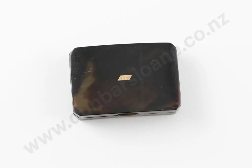 Late Victorian Tortoise Shell Snuff Box Image 1++