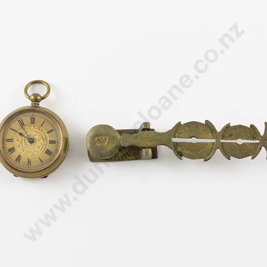 Set Victorian Brass Sovereign Scales