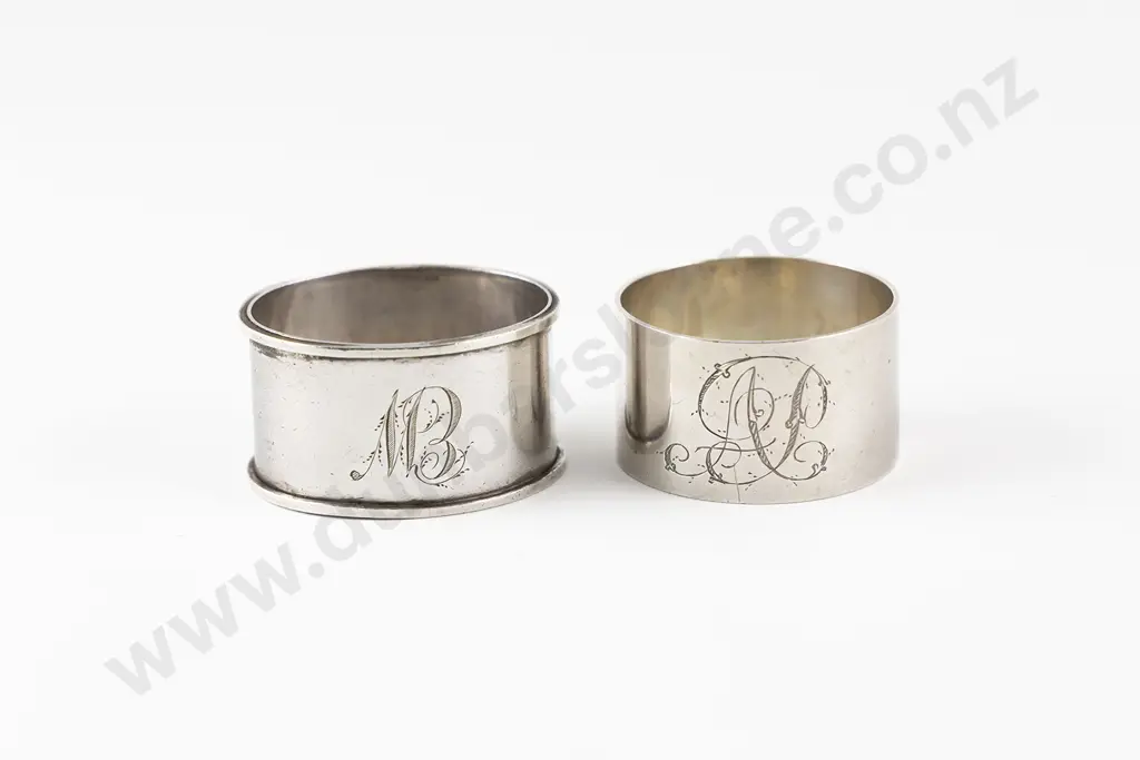 Two NZ S/S Napkin Rings Image 1++