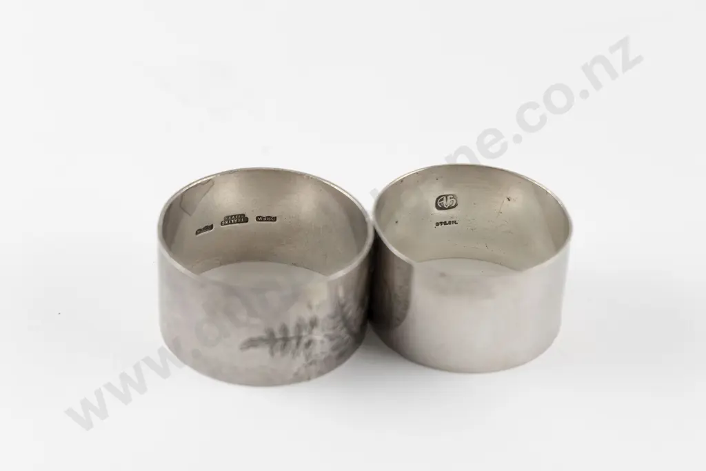 Two NZ S/S Napkin Rings Image 1++