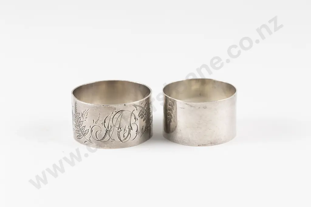 Two NZ S/S Napkin Rings Image 1++