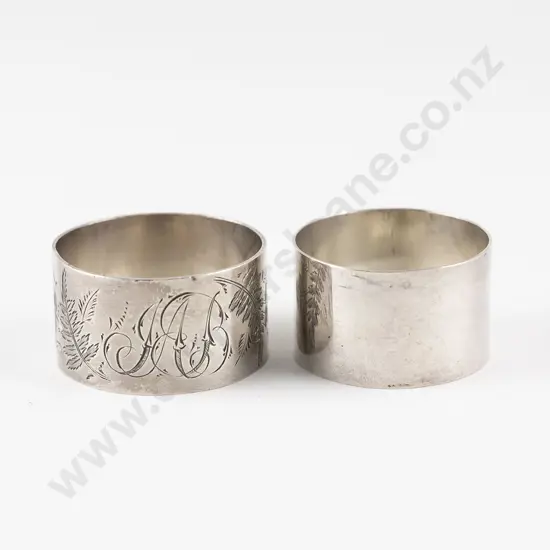 Two NZ S/S Napkin Rings