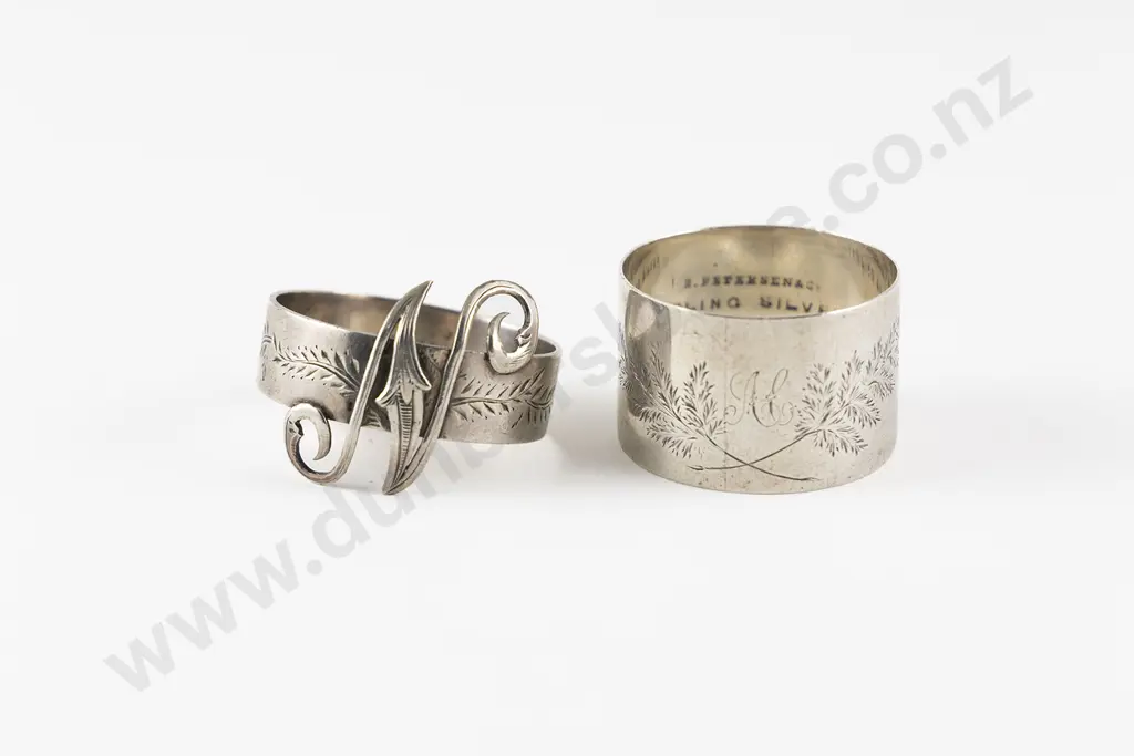 Two NZ S/S Napkin Rings Image 1++