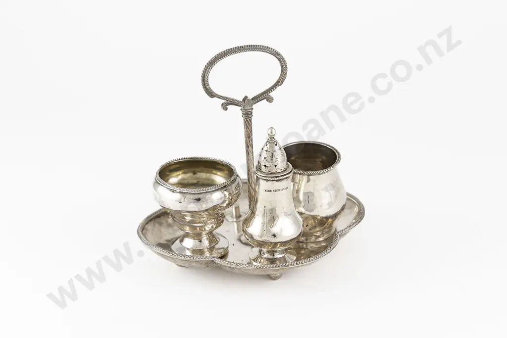 NZ S/S Cruet Set Image 1++