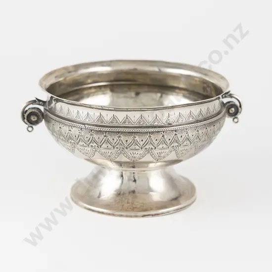 NZ S/S Footed Bowl By Frank Grady