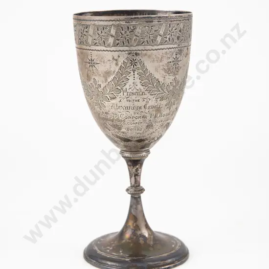 Vict S/S NZ Military Related Presentation Goblet
