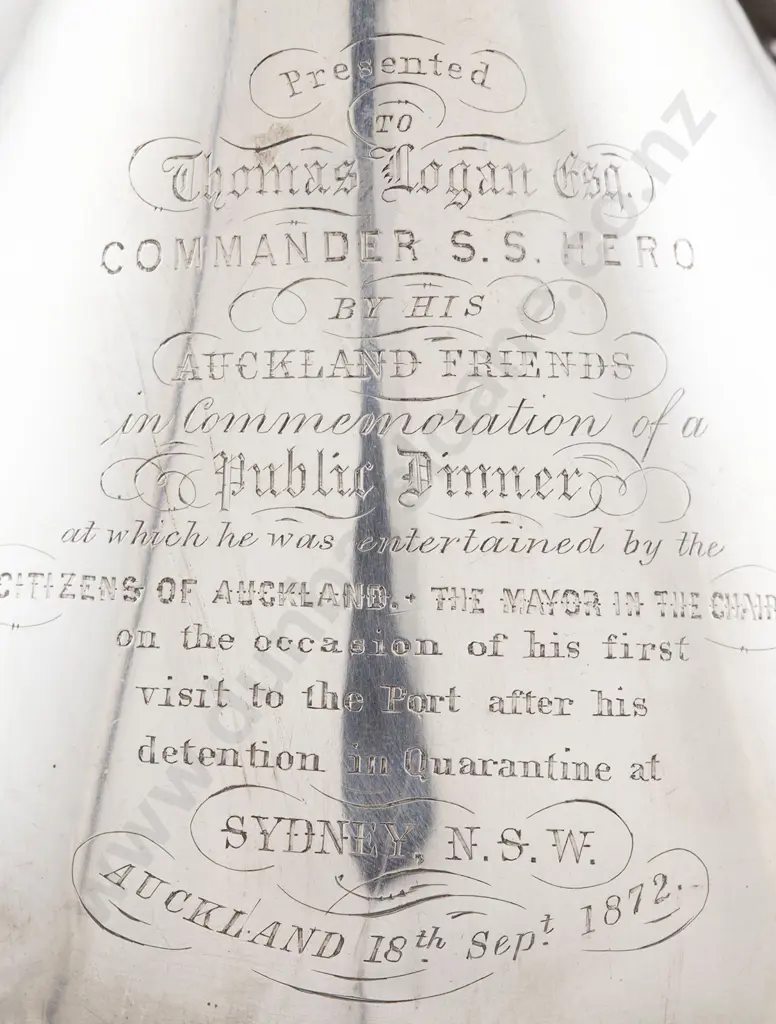 Rare C19th Australian Silver Wine Ewer By William Edwards Of Melbourne Image 1++