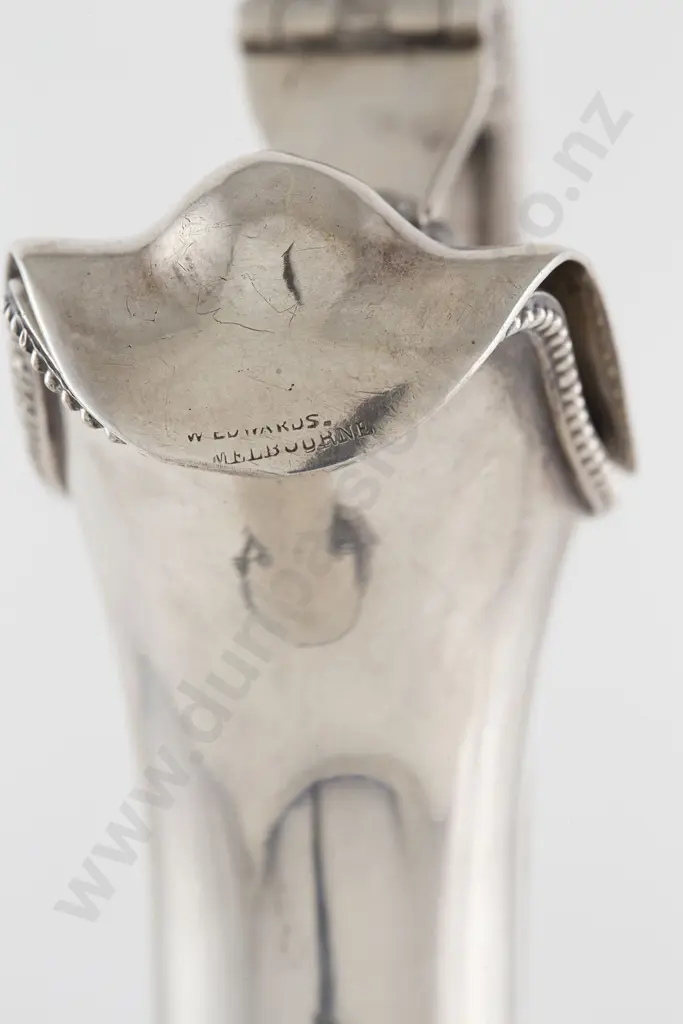 Rare C19th Australian Silver Wine Ewer By William Edwards Of Melbourne Image 1++