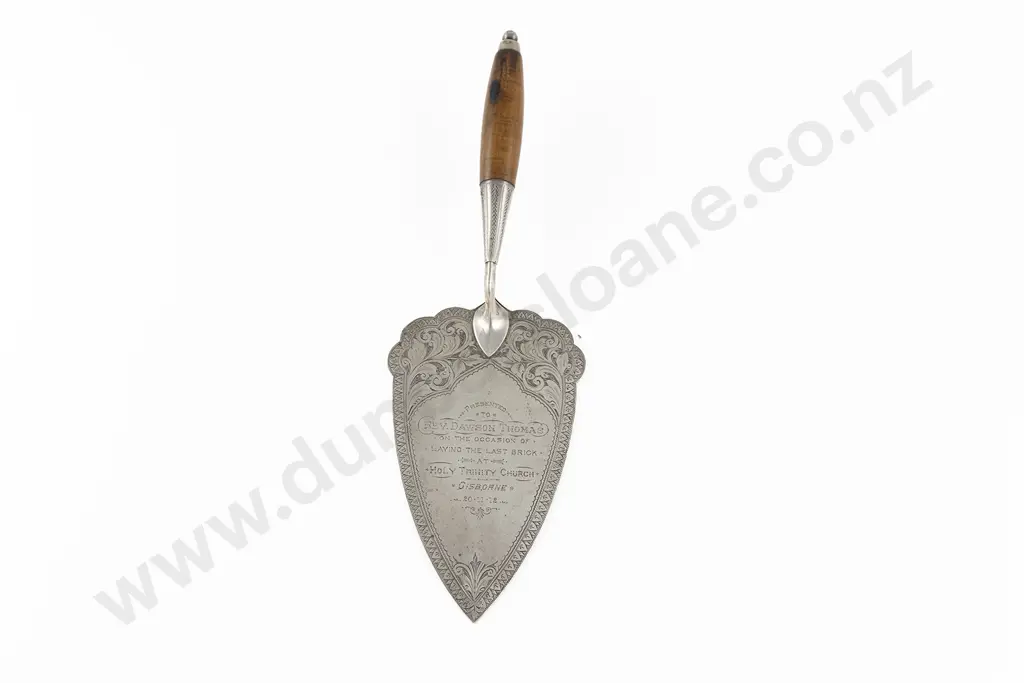 NZ S/S Presentation Trowel By Robert Seymour Gisborne Image 1++