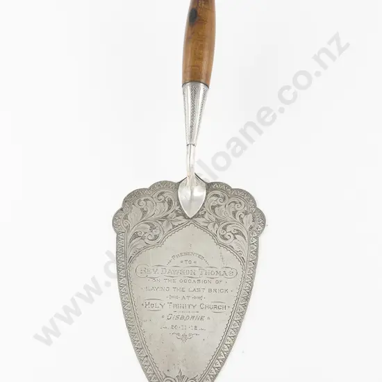 NZ S/S Presentation Trowel By Robert Seymour Gisborne