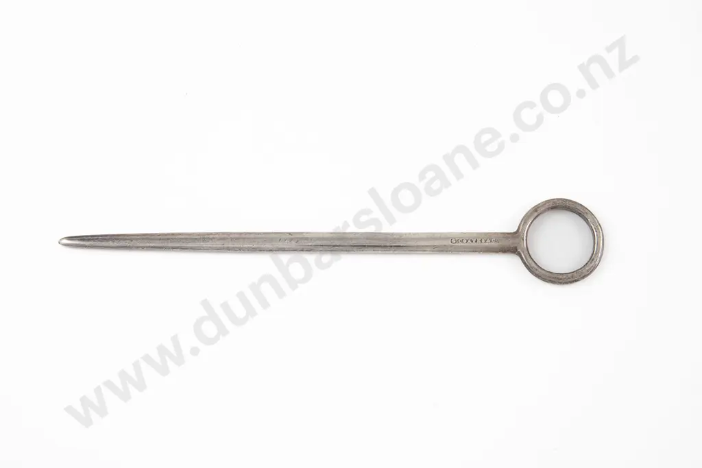 Rare Small NZ S/S Skewer By G Coates & Co Image 1++