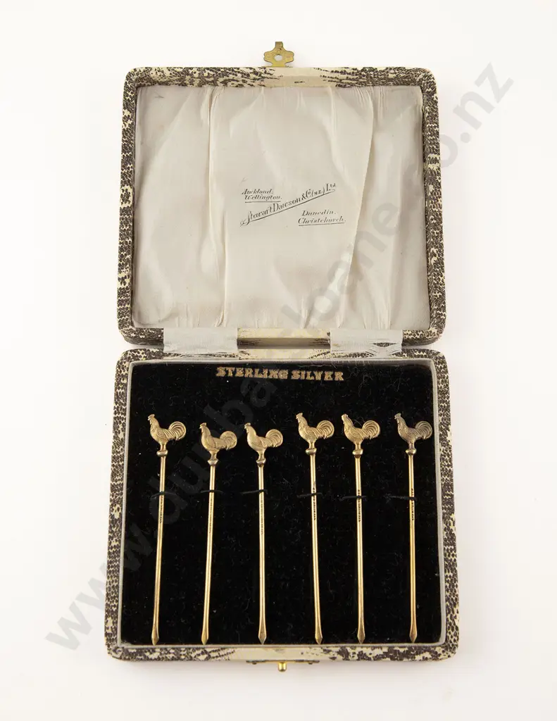 Cased Set Six S/S Toothpicks Image 1++