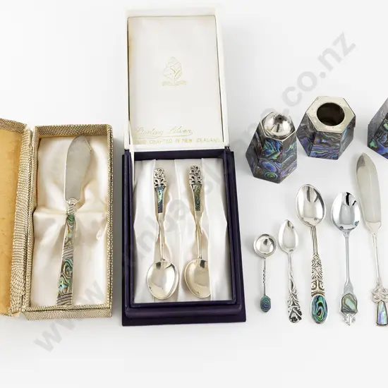 Collection NZ Silver and Paua