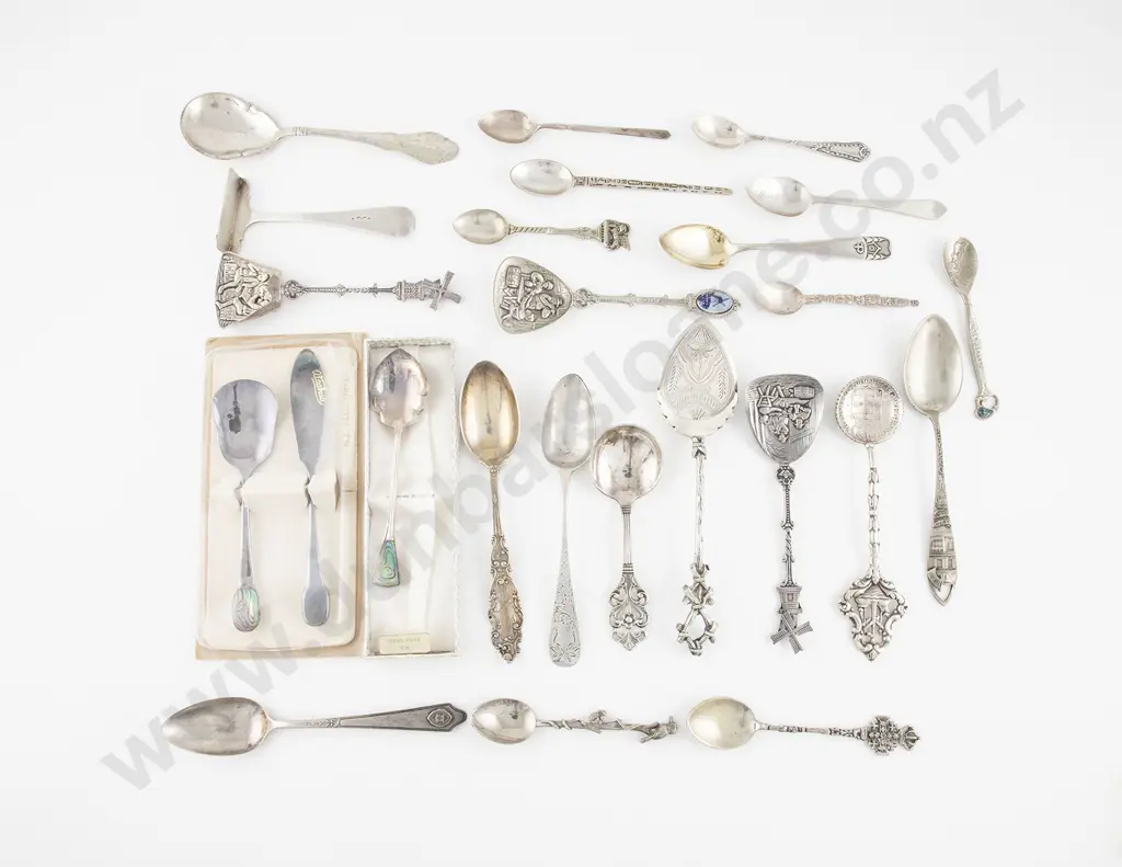 Selection Of European NZ & Other S/S & S/Plate Spoons Image 1++