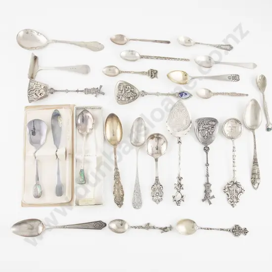 Selection Of European NZ & Other S/S & S/Plate Spoons