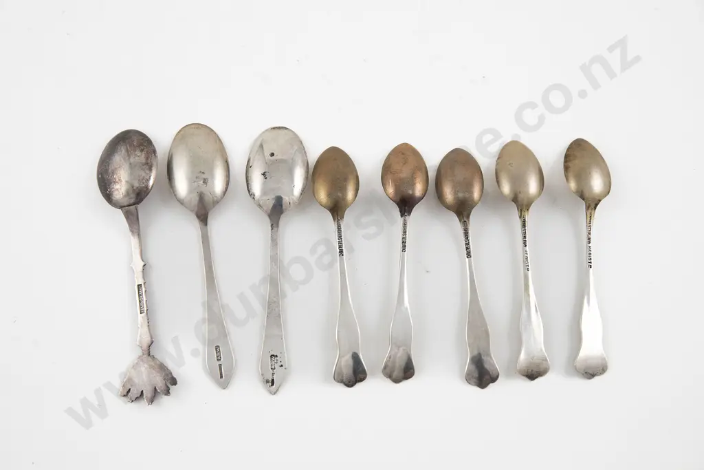 Set Of Five NZ S/S Gilt Spoons By Frank Grady Image 1++