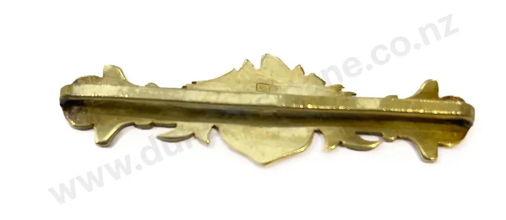 15ct Gold Six Year Long Service Fireman's Bar Image 1++