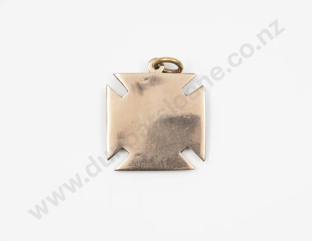 NZ Colonial 9ct Sports Medallion Image 1++