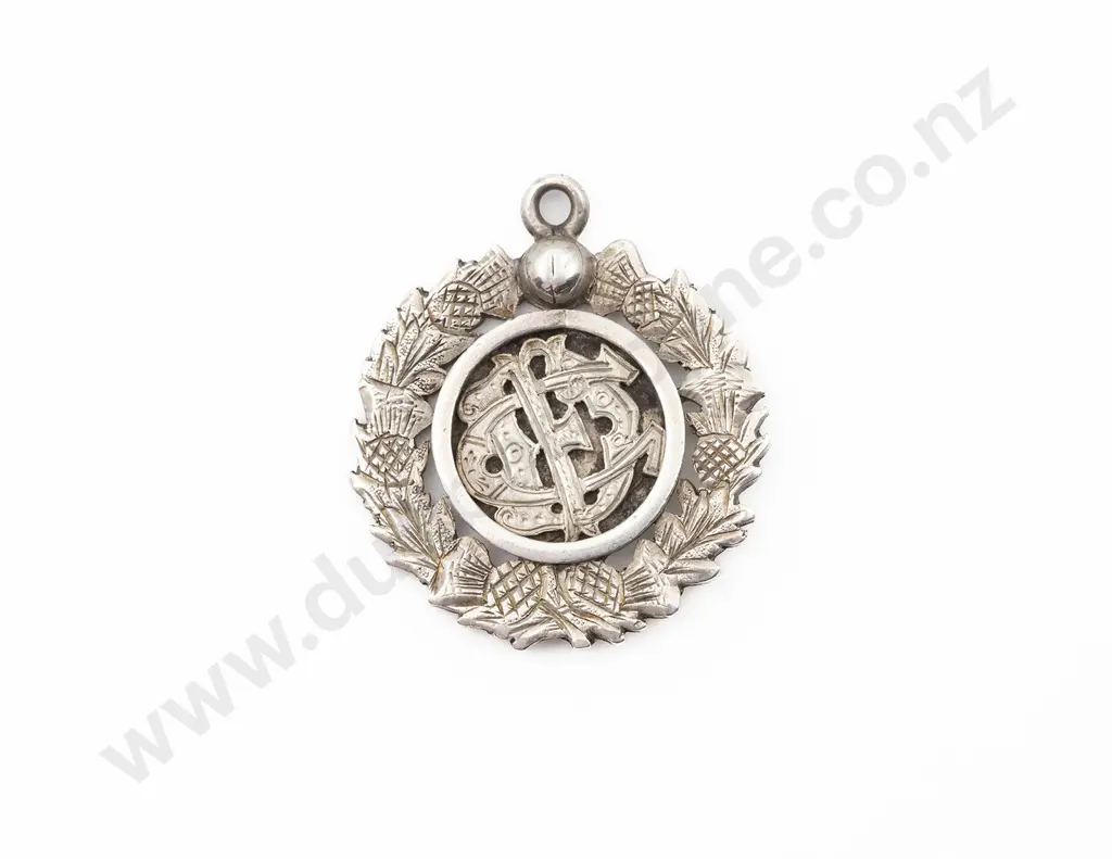 NZ Silver Football Medallion Image 1++