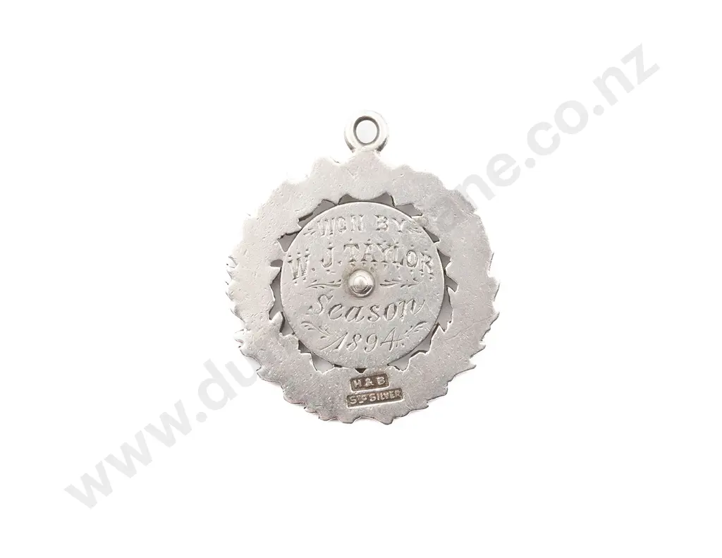 NZ Silver Football Medallion Image 1++