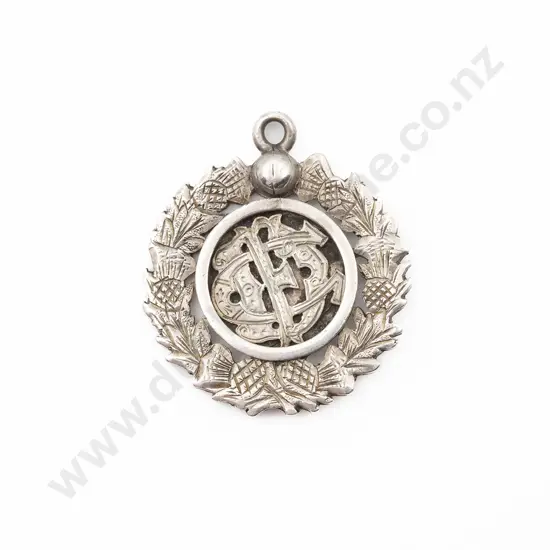 NZ Silver Football Medallion