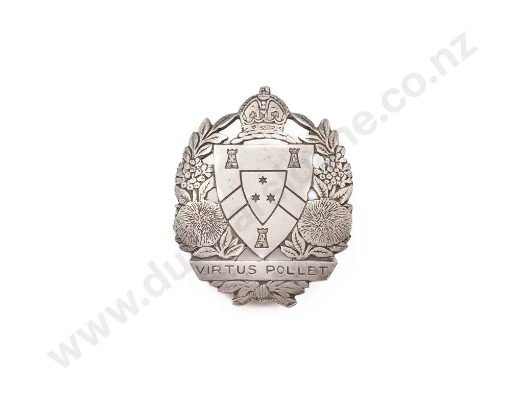 Late C19th NZ Silver Prefects Badge for King's College (Auckland) Image 1++